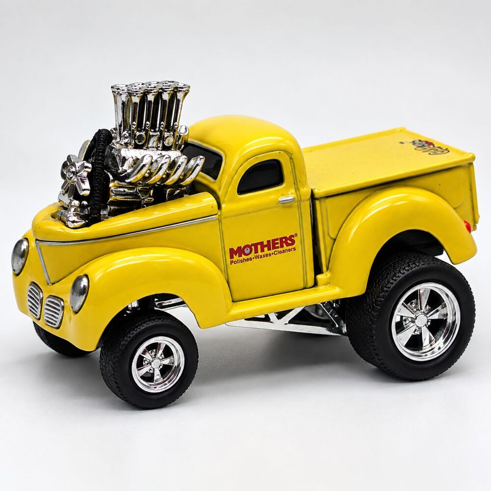 Muscle Machines CARtoons 40 Willys Pickup Mothers Yellow 1:64 Diecast Hot Rod